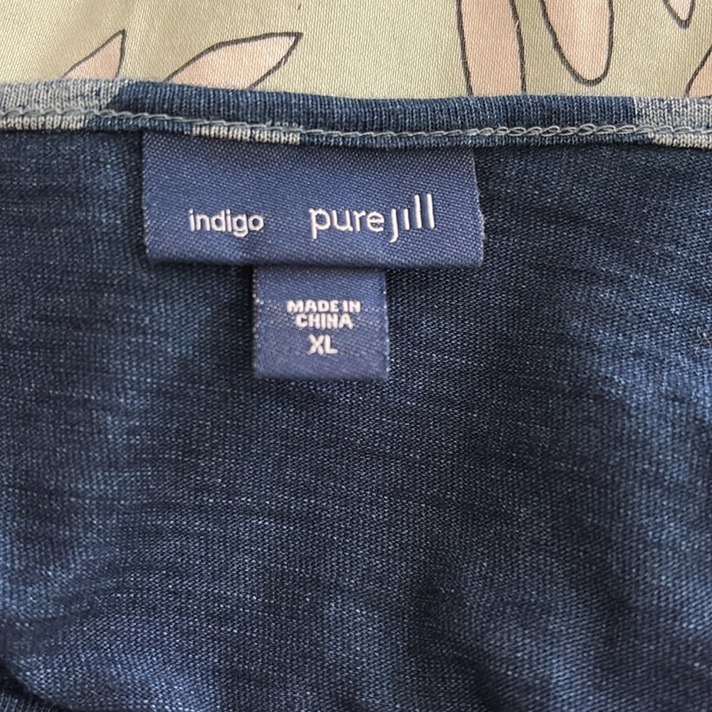 J. Jill Blue Boxy Tunic with Relaxed Fit - Picture 5 of 7